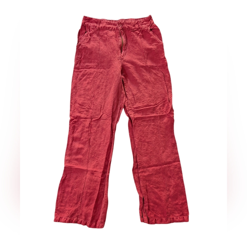 Young Fabulous Broke Red Linen Pants M
